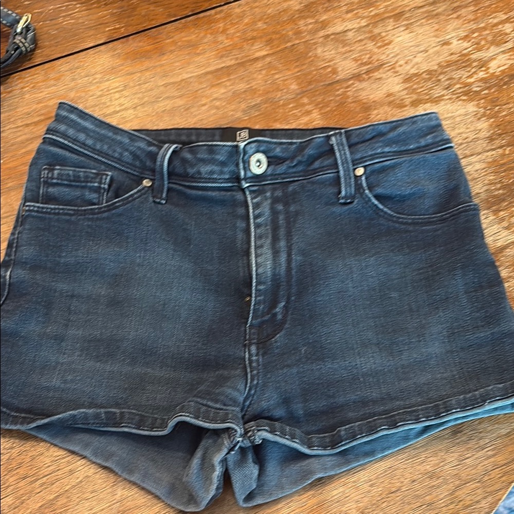 Dark Blue Denim Stretch Mini Short